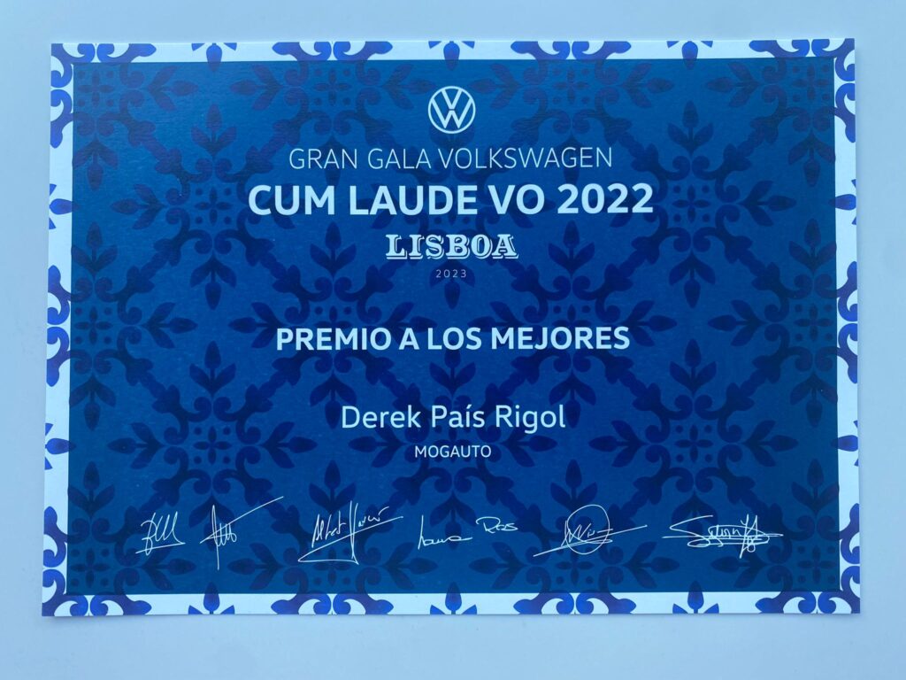 Mogauto galardonado CUM LAUDE VO 2022